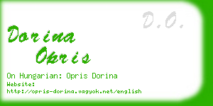 dorina opris business card